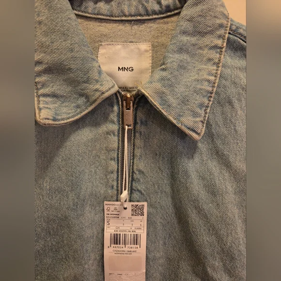 Mango Denim bomber jacket - Picture 5 of 7